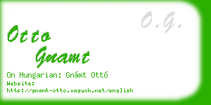 otto gnamt business card